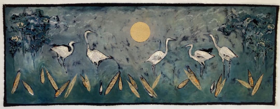 Egrets, Misty Morning – Nicola Henley